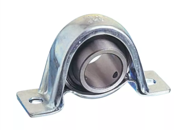 Zinc plated pressed steel pillow block bearing unit