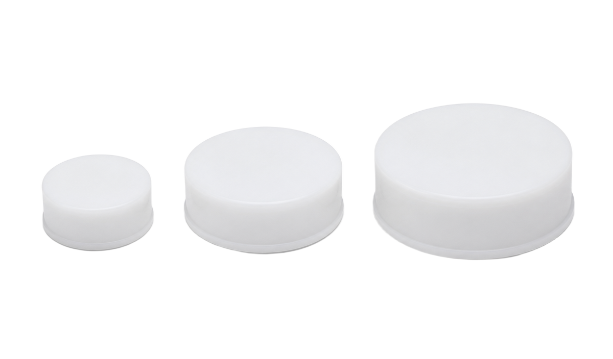 PTFE Teflon protective end caps for housed bearing units